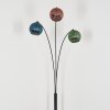 Koyoto globe light, floor lamp blue, green, coppery, 3-light sources