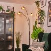 Ripoll globe light, floor lamp Amber, clear, Smoke-coloured, 3-light sources