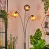 Ripoll globe light, floor lamp Amber, Smoke-coloured, 3-light sources