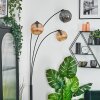 Ripoll globe light, floor lamp Amber, Smoke-coloured, 3-light sources