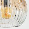 Ripoll globe light, floor lamp Amber, clear, 3-light sources