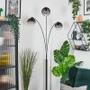 Koyoto globe light, floor lamp clear, Smoke-coloured, 3-light sources