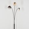 Koyoto globe light, floor lamp Amber, clear, Smoke-coloured, 3-light sources