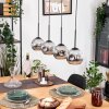 Ripoll hanging light, globe light, pendant light Ecru, black, 4-light sources