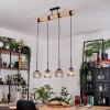 Koyoto hanging light, globe light, pendant light Ecru, black, 4-light sources