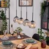 Koyoto hanging light, globe light, pendant light Ecru, black, 4-light sources