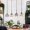 Koyoto hanging light, globe light, pendant light Ecru, black, 4-light sources