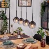 Koyoto hanging light, globe light, pendant light Ecru, black, 4-light sources