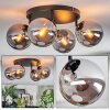 Gastor ceiling light, globe light Smoke-coloured, 4-light sources