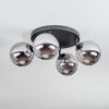 Gastor ceiling light, globe light Smoke-coloured, 4-light sources