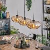 Mertola hanging light, pendant light black, 3-light sources