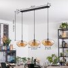 Mertola hanging light, pendant light black, 3-light sources