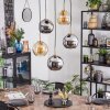 Koyoto hanging light, globe light, pendant light gold, black, 5-light sources