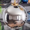 Koyoto hanging light, globe light, pendant light gold, black, 5-light sources
