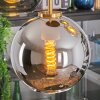 Koyoto hanging light, globe light, pendant light gold, black, 5-light sources