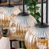Ripoll hanging light, globe light, pendant light Ecru, black, 4-light sources