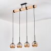 Ripoll hanging light, globe light, pendant light Ecru, black, 4-light sources