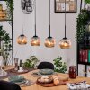 Ripoll hanging light, globe light, pendant light Ecru, black, 4-light sources
