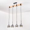 Ripoll hanging light, globe light, pendant light Ecru, black, 4-light sources
