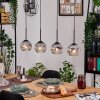 Ripoll hanging light, globe light, pendant light Ecru, black, 4-light sources