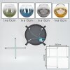 Koyoto ceiling light, globe light blue, gold, green, clear, Smoke-coloured, 4-light sources
