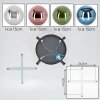 Gastor ceiling light, globe light blue, chrome, green, coppery, Smoke-coloured, 4-light sources