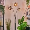 Ripoll globe light, floor lamp Amber, clear, Smoke-coloured, 3-light sources