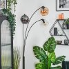 Ripoll globe light, floor lamp Amber, clear, Smoke-coloured, 3-light sources