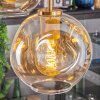 Ripoll hanging light, globe light, pendant light gold, black, 5-light sources