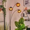 Koyoto globe light, floor lamp blue, gold, green, 3-light sources
