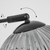 Koyoto globe light, floor lamp Smoke-coloured, 3-light sources