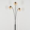 Koyoto globe light, floor lamp Amber, clear, 3-light sources