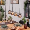 Ripoll hanging light, globe light, pendant light Ecru, black, 4-light sources