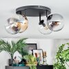 Gastor ceiling light, globe light Amber, clear, Smoke-coloured, 4-light sources
