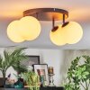 Gastor ceiling light, globe light white, 4-light sources