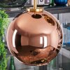 Koyoto hanging light, globe light, pendant light gold, black, 5-light sources