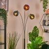 Ripoll globe light, floor lamp blue, green, coppery, 3-light sources