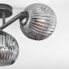 Ripoll ceiling light, globe light Smoke-coloured, 3-light sources