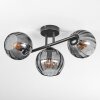 Koyoto ceiling light, globe light Smoke-coloured, 3-light sources