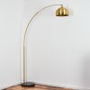 Baloca floor lamp, Arch lamps brass, black, white, 1-light source