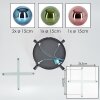 Gastor ceiling light, globe light blue, green, coppery, 4-light sources