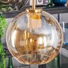 Koyoto hanging light, globe light, pendant light gold, black, 5-light sources