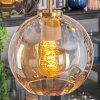 Koyoto hanging light, globe light, pendant light gold, black, 5-light sources