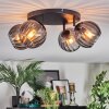 Koyoto ceiling light, globe light Smoke-coloured, 4-light sources