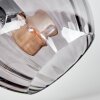 Koyoto ceiling light, globe light Smoke-coloured, 4-light sources