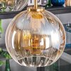 Koyoto hanging light, globe light, pendant light gold, black, 5-light sources