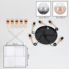 Koyoto hanging light, globe light, pendant light gold, black, 5-light sources