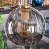 Koyoto hanging light, globe light, pendant light gold, black, 5-light sources