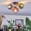 Chehalis ceiling light, globe light gold, black, 3-light sources