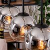Ripoll hanging light, globe light, pendant light Ecru, black, 4-light sources